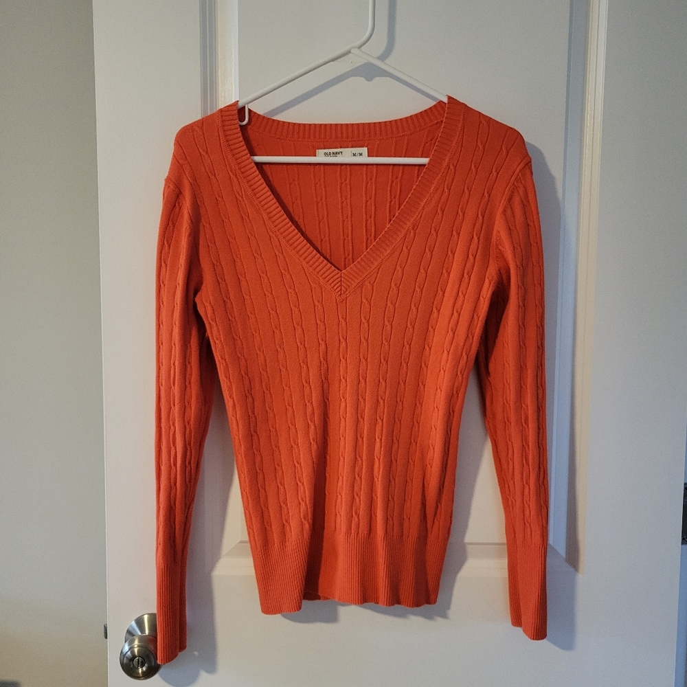 Old Navy sweater, size medium, orange
